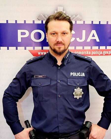 mł. asp. Jakub Biegała- Dzielnicowy Rejonu nr XII i XIII